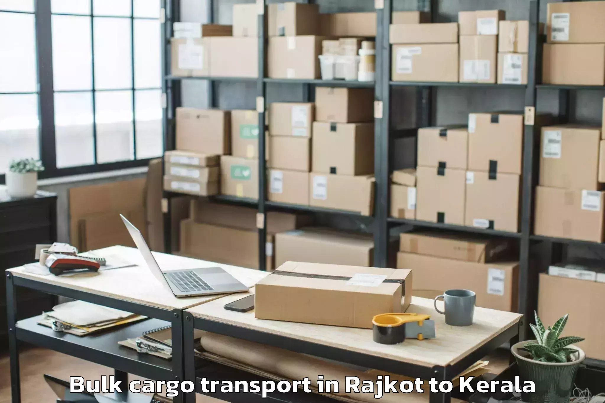 Quality Rajkot to Mannarkkad Bulk Cargo Transport